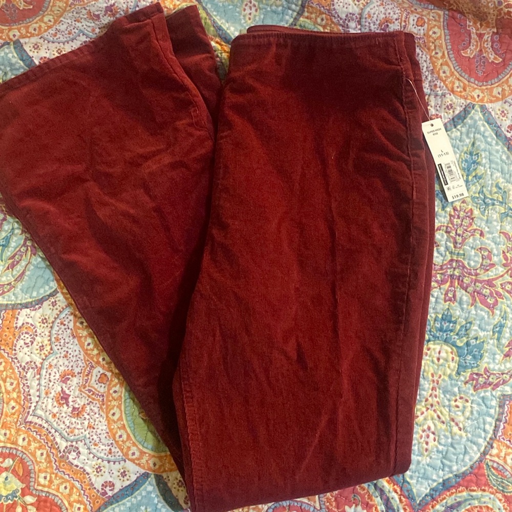 No Boundaries velvet pants
